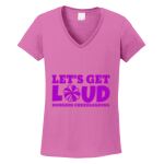 Women's Heavy Cotton 100% Cotton V Neck T Shirt Thumbnail