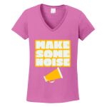 Women's Heavy Cotton 100% Cotton V Neck T Shirt Thumbnail