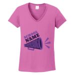 Women's Heavy Cotton 100% Cotton V Neck T Shirt Thumbnail