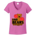 Women's Heavy Cotton 100% Cotton V Neck T Shirt Thumbnail