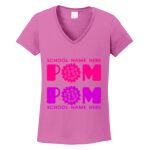 Women's Heavy Cotton 100% Cotton V Neck T Shirt Thumbnail