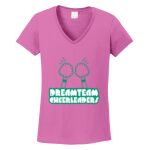 Women's Heavy Cotton 100% Cotton V Neck T Shirt Thumbnail