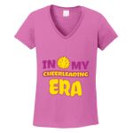 Women's Heavy Cotton 100% Cotton V Neck T Shirt Thumbnail