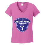 Women's Heavy Cotton 100% Cotton V Neck T Shirt Thumbnail