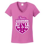 Women's Heavy Cotton 100% Cotton V Neck T Shirt Thumbnail