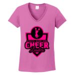Women's Heavy Cotton 100% Cotton V Neck T Shirt Thumbnail