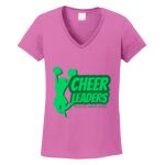 Women's Heavy Cotton 100% Cotton V Neck T Shirt Thumbnail