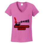 Women's Heavy Cotton 100% Cotton V Neck T Shirt Thumbnail
