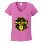 Women's Heavy Cotton 100% Cotton V Neck T Shirt Thumbnail
