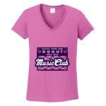 Women's Heavy Cotton 100% Cotton V Neck T Shirt Thumbnail