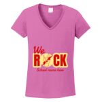 Women's Heavy Cotton 100% Cotton V Neck T Shirt Thumbnail