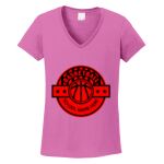 Women's Heavy Cotton 100% Cotton V Neck T Shirt Thumbnail