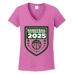 Women's Heavy Cotton 100% Cotton V Neck T Shirt Thumbnail