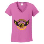 Women's Heavy Cotton 100% Cotton V Neck T Shirt Thumbnail