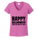 Women's Heavy Cotton 100% Cotton V Neck T Shirt Thumbnail