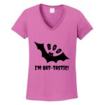 Women's Heavy Cotton 100% Cotton V Neck T Shirt Thumbnail