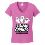 Women's Heavy Cotton 100% Cotton V Neck T Shirt Thumbnail