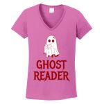 Women's Heavy Cotton 100% Cotton V Neck T Shirt Thumbnail