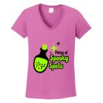 Women's Heavy Cotton 100% Cotton V Neck T Shirt Thumbnail