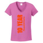 Women's Heavy Cotton 100% Cotton V Neck T Shirt Thumbnail