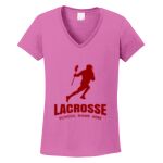 Women's Heavy Cotton 100% Cotton V Neck T Shirt Thumbnail