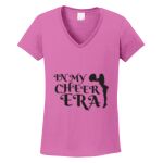 Women's Heavy Cotton 100% Cotton V Neck T Shirt Thumbnail