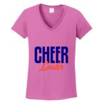 Women's Heavy Cotton 100% Cotton V Neck T Shirt Thumbnail