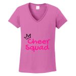 Women's Heavy Cotton 100% Cotton V Neck T Shirt Thumbnail