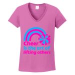 Women's Heavy Cotton 100% Cotton V Neck T Shirt Thumbnail