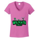 Women's Heavy Cotton 100% Cotton V Neck T Shirt Thumbnail