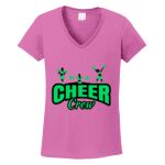 Women's Heavy Cotton 100% Cotton V Neck T Shirt Thumbnail
