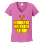 Women's Heavy Cotton 100% Cotton V Neck T Shirt Thumbnail