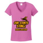 Women's Heavy Cotton 100% Cotton V Neck T Shirt Thumbnail