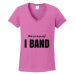 Women's Heavy Cotton 100% Cotton V Neck T Shirt Thumbnail