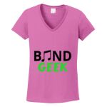 Women's Heavy Cotton 100% Cotton V Neck T Shirt Thumbnail