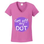 Women's Heavy Cotton 100% Cotton V Neck T Shirt Thumbnail