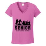 Women's Heavy Cotton 100% Cotton V Neck T Shirt Thumbnail