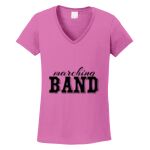 Women's Heavy Cotton 100% Cotton V Neck T Shirt Thumbnail