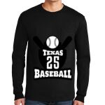 Ultra Cotton ® 100% US Cotton Long Sleeve T Shirt with Pocket Thumbnail
