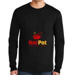 Ultra Cotton ® 100% US Cotton Long Sleeve T Shirt with Pocket Thumbnail