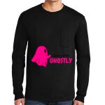 Ultra Cotton ® 100% US Cotton Long Sleeve T Shirt with Pocket Thumbnail