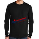 Ultra Cotton ® 100% US Cotton Long Sleeve T Shirt with Pocket Thumbnail