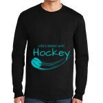 Ultra Cotton ® 100% US Cotton Long Sleeve T Shirt with Pocket Thumbnail