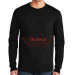 Ultra Cotton ® 100% US Cotton Long Sleeve T Shirt with Pocket Thumbnail